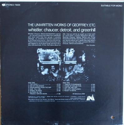 The Unwritten Works Of Geoffrey, Etc